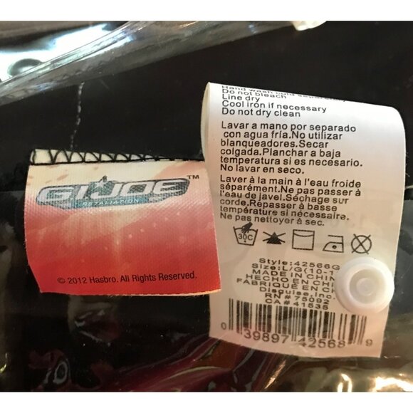 Snake Eyes Child Costume Size L Hasbro Muscle Padded Body Suit ONLY Halloween - Picture 6 of 7